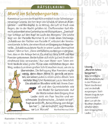 Mord im Schrebergarten (Kommissar Lux)
