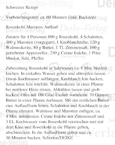 Rosenkohl-Maronen-Auflauf