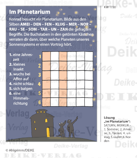 Im Planetarium - Konrad das Krokodil