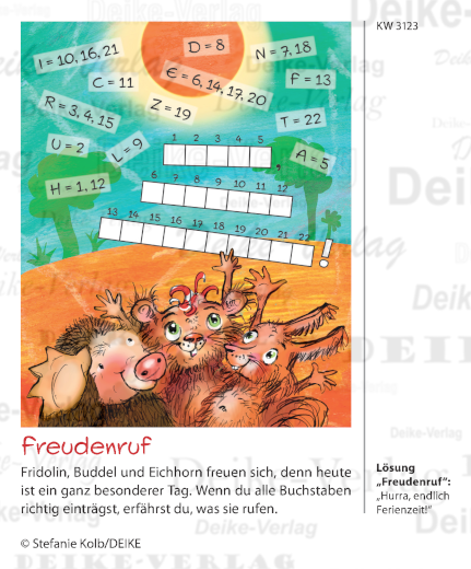 Hurra endlich Ferienzeit - Der fabelhafte Fridolin KW 3123