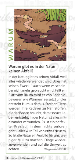 Warum gibt es in der Natur keinen Abfall?
