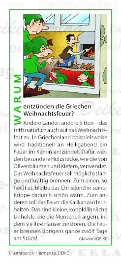 Warum entzünden die Griechen ein Weihnachtsfeuer?
