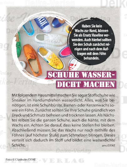 Schuhe wasserdicht machen