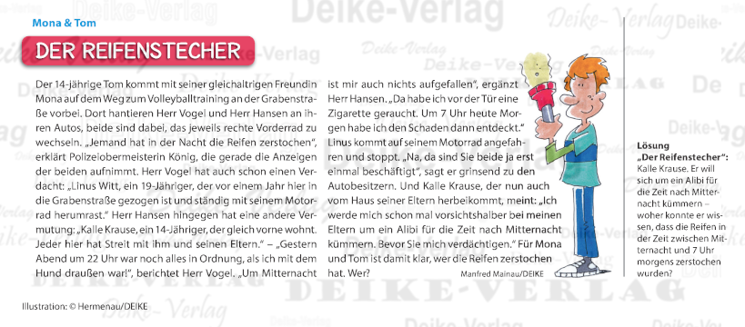 Der Reifenstecher (Mona und Tom)