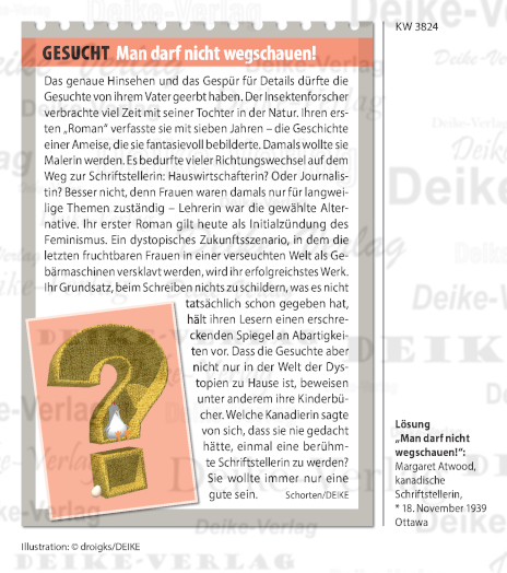 Margareth Atwood - Personenrätsel 3824