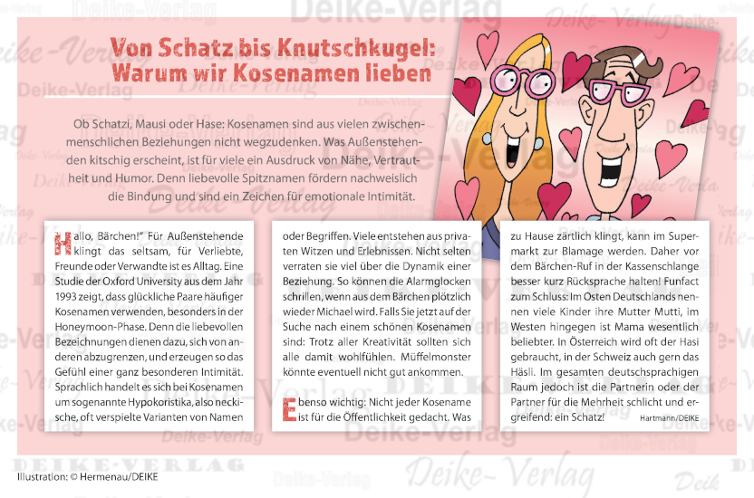 Kosenamen - Von Schatz bis Knutschkugel