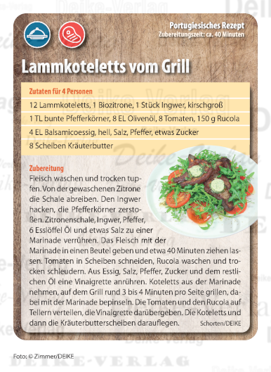 Lammkoteletts vom Grill