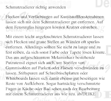 Schmutzradierer