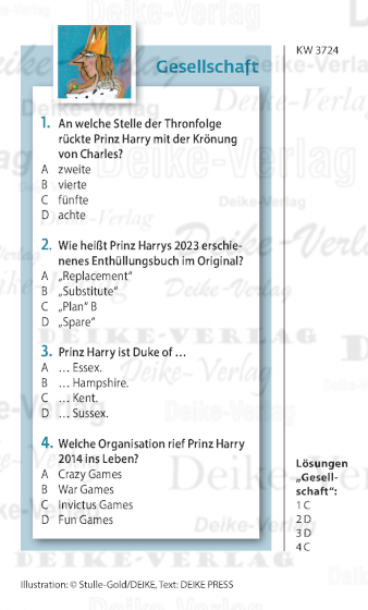 Gesellschaft - Quiz 3724