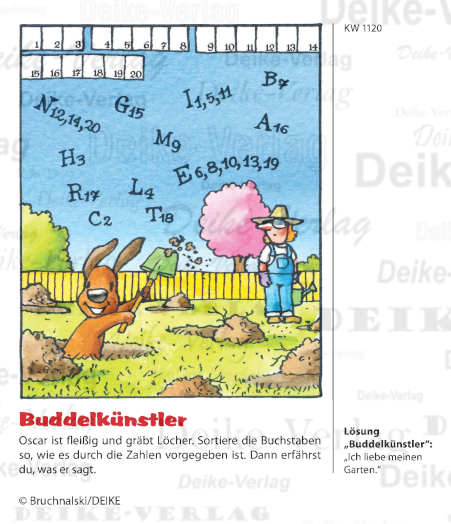 Ich liebe meinen Garten - Oscar der schlaue Dackel