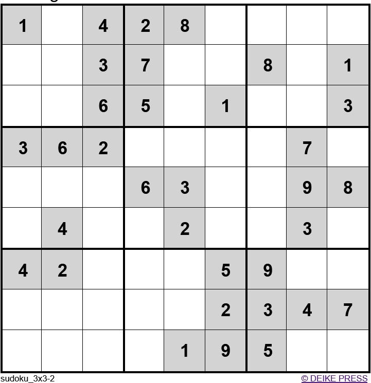 Sudoku 3x3