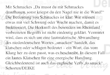 Mit Schmackes