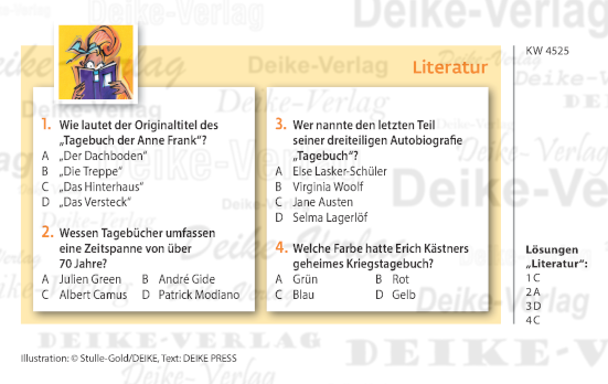 Tagebücher - Quiz KW 4525