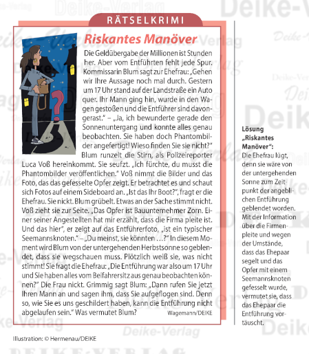 Riskantes Manöver (Liz Blum)