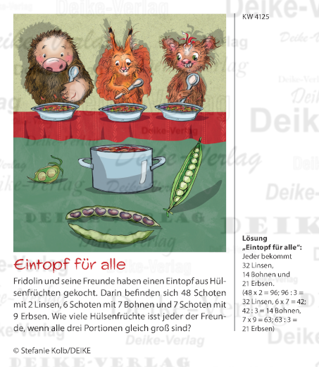 Hülsenfrüchte - der fabelhafte Fridolin KW 4125