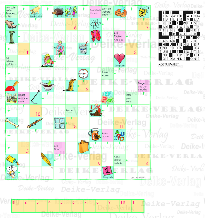 Kostümfest (Schwedenrätsel)