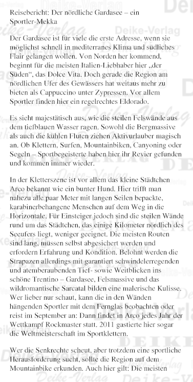 Reisebericht: Gardasee