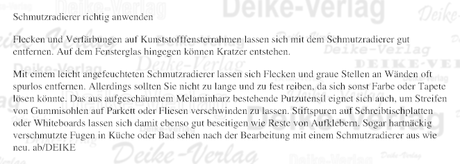 Schmutzradierer