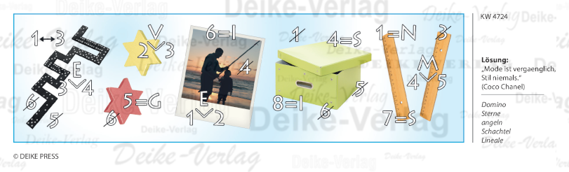 Mode ist vergänglich, Stil niemals - Rebus KW 4724