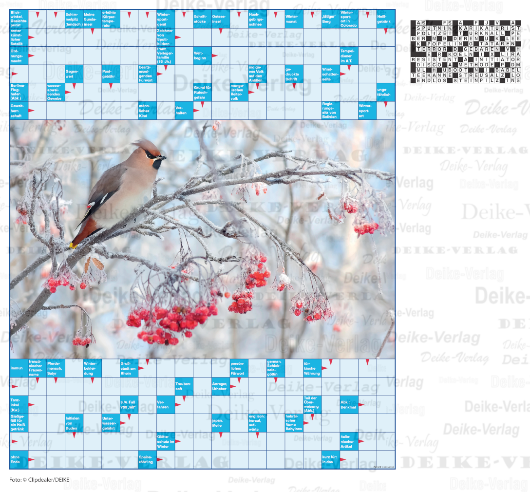 Vogel (Schwedenrätsel) DIN A5