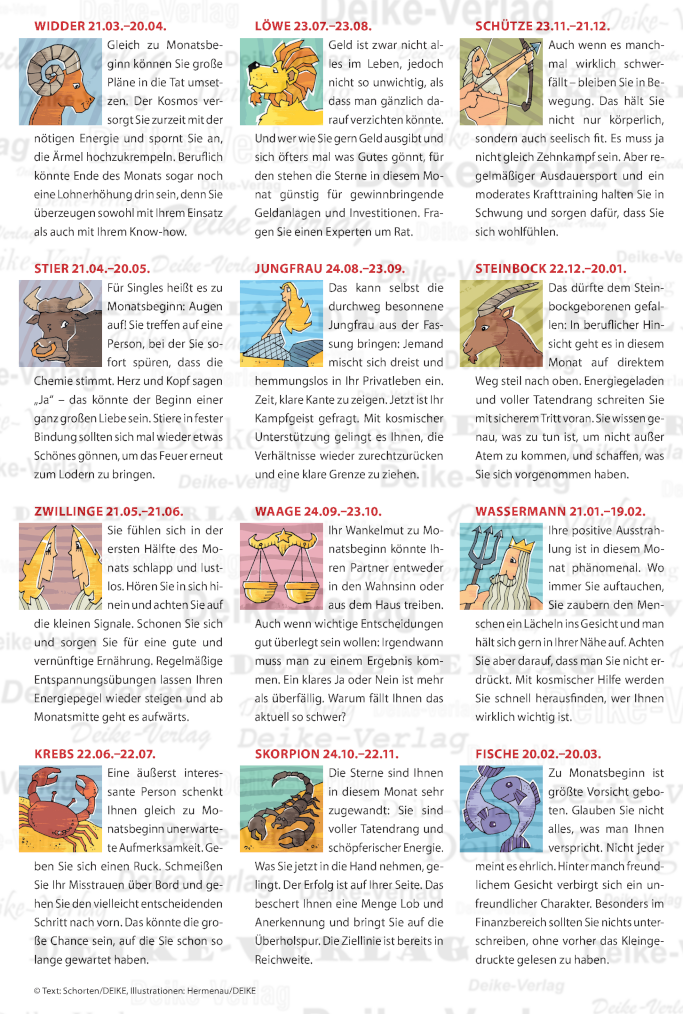 Monatshoroskop Januar 2026