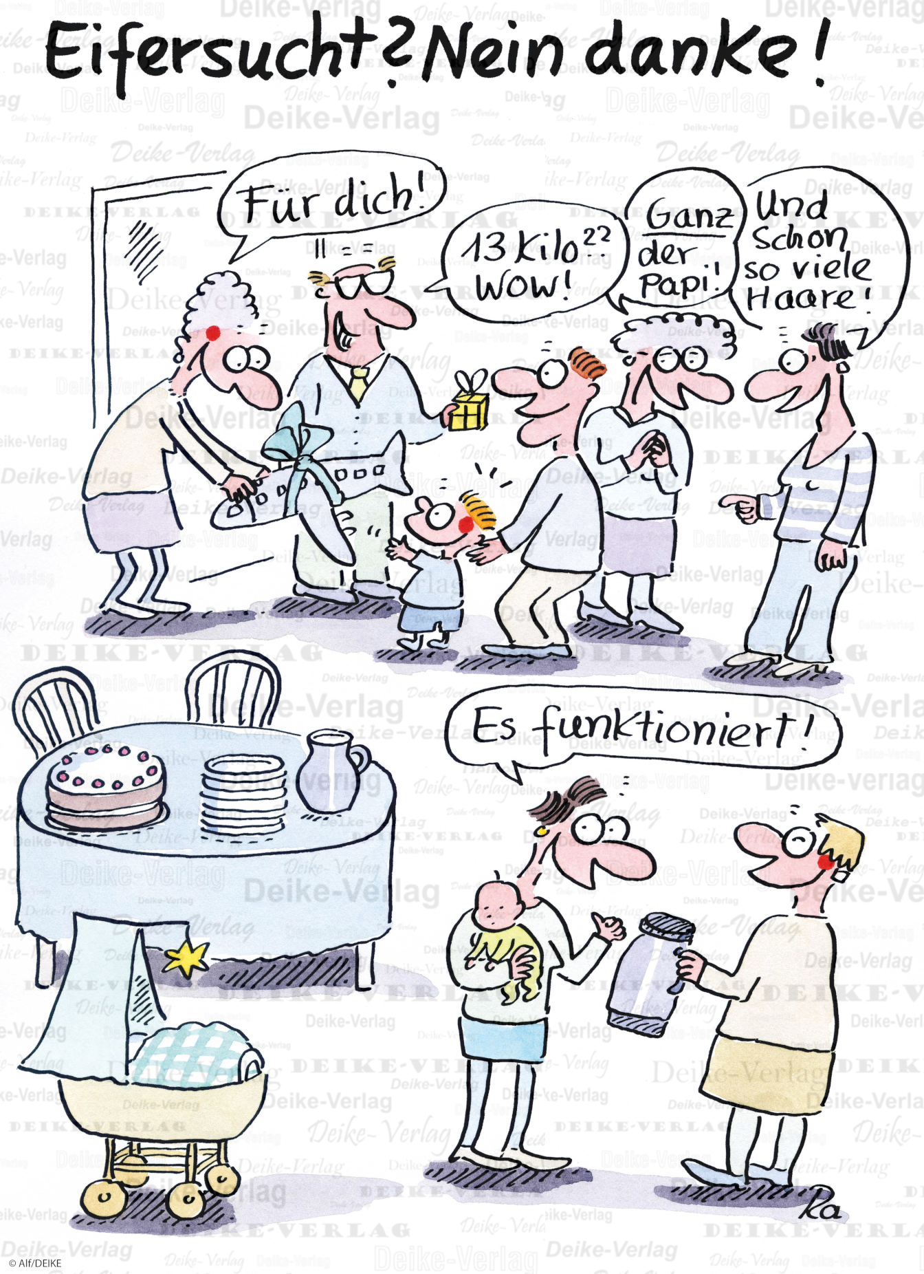 Familie beim Geburtstag