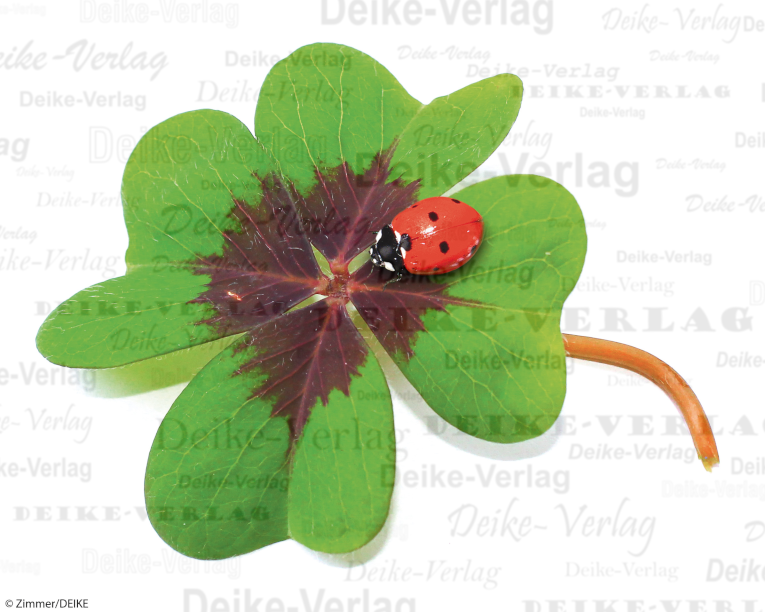 Kleeblatt und Marienkäfer