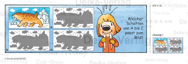 Säbelzahntiger - Irmi die Rätsewlbiene KW 0126