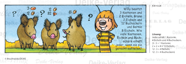 Wildschweine -  Irmi die Rätselbiene KW 4324