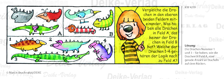 Drachen - Irmi die Rätselbiene KW 4219