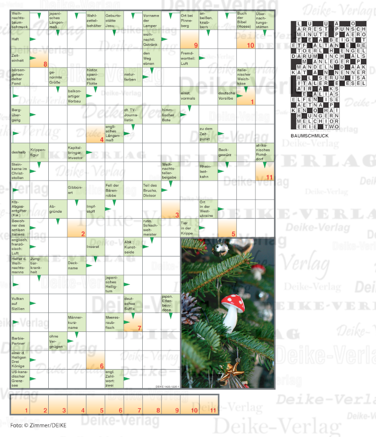 Baumschmuck  (Schwedenrätsel) 1420