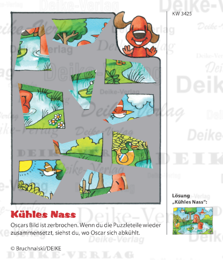 Kühles Nass - Oscar der schlaue Dackel KW 3425