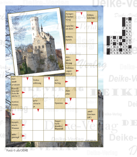 Burg Lichtenstein (Schwedenrätsel) DIN A6