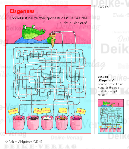 Eis - Konrad das Krokodil
