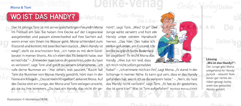 Wo ist das Handy (Mona und Tom)