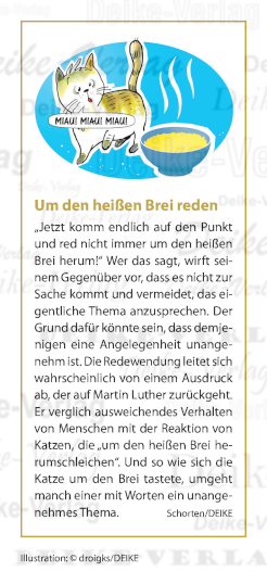 Um den heißen Brei reden