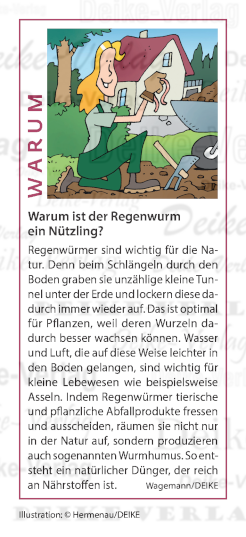 Warum ist der Regenwurm ein Nützling?