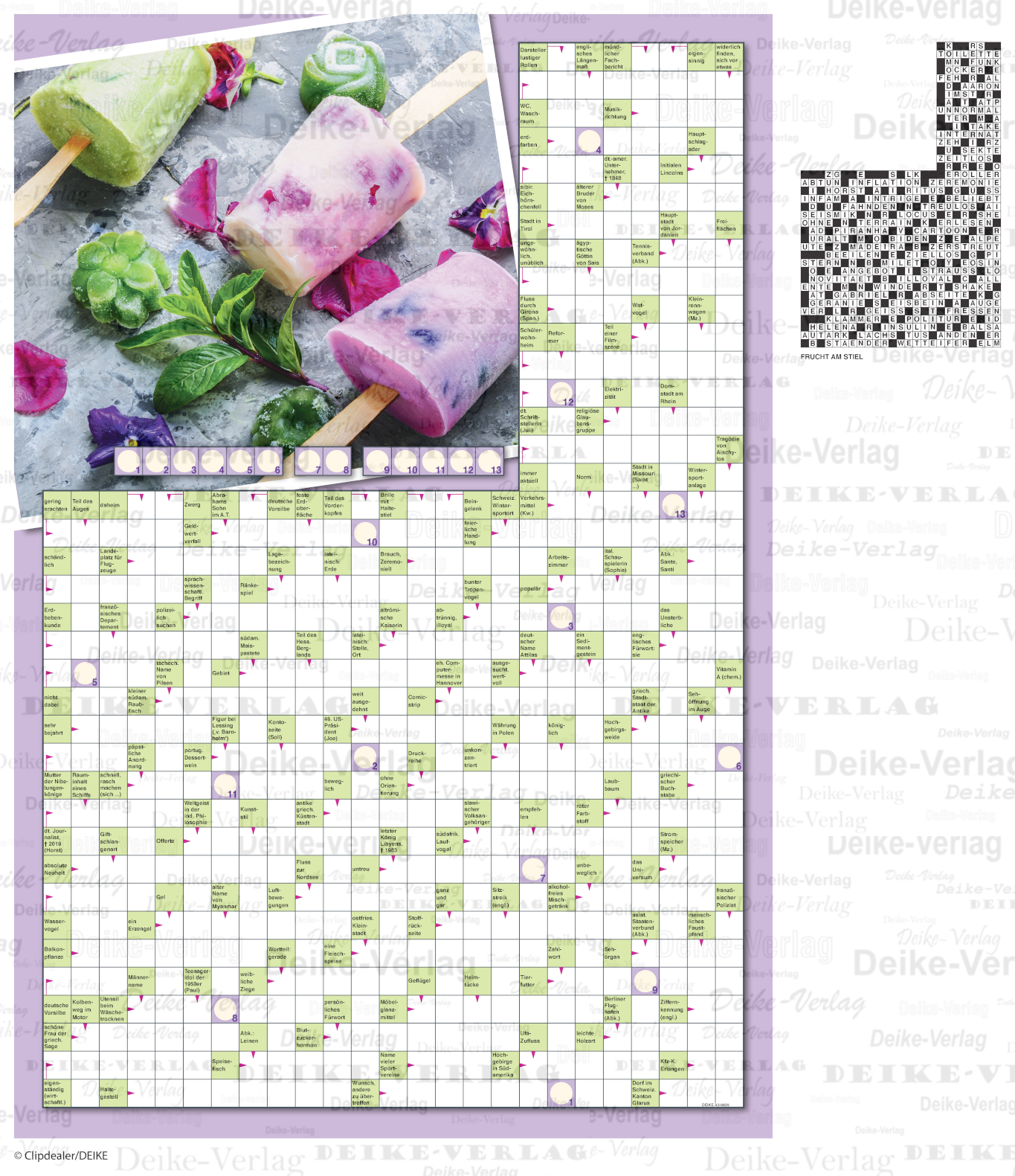 Frucht am Stil (Schwedenrätsel) DIN A3