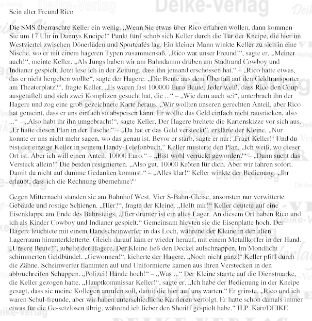 Sein alter Freund Rico - Mini-Krimi 201908