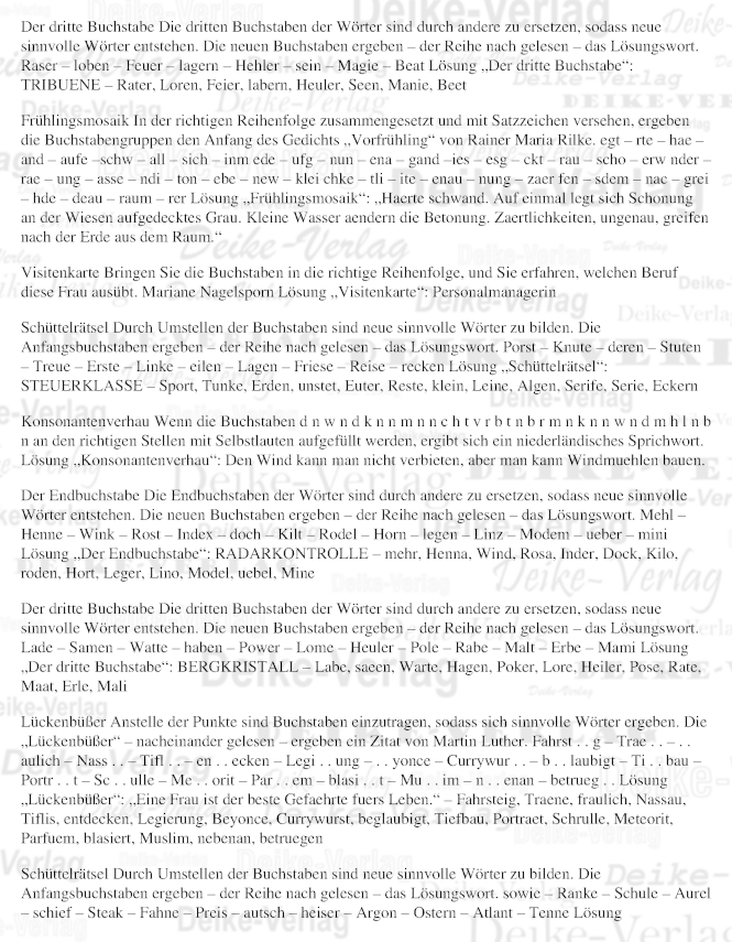 Wort- und Texträtsel 2604