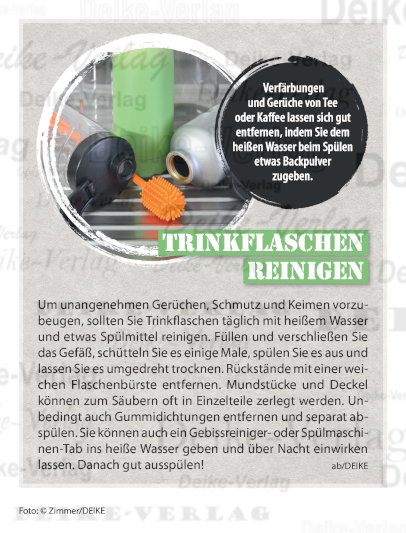 Trinkflasche reinigen