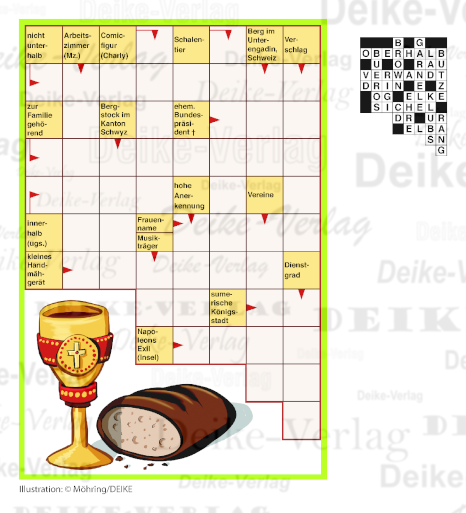 Brot und Becher (Schwedenrätsel) DIN A6