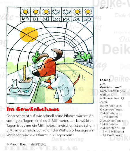 Gewächshaus - Oscar der schlaue Dackel