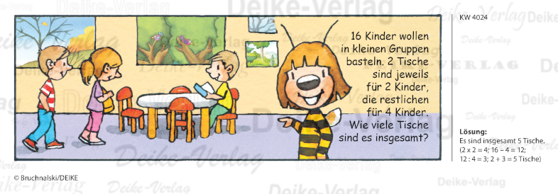 Basteltisch -  Irmi die Rätselbiene KW 4024