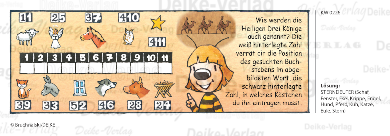 Sterndeuter - Irmi die Rätselbiene KW 0226