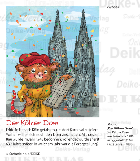 Kölner Dom -der fabelhafte Fridolin KW 0826