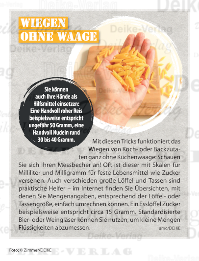 Wiegen ohne Waage