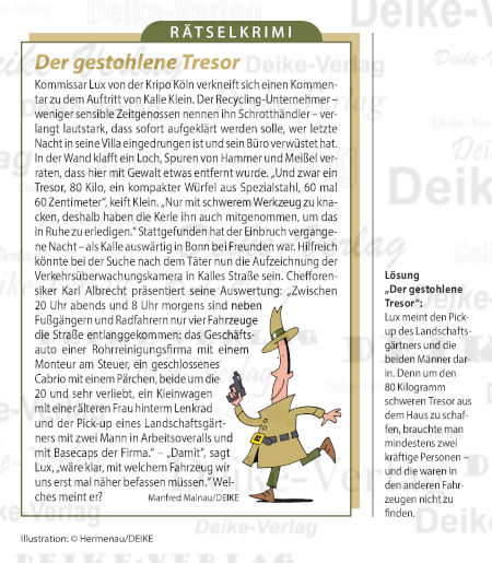 Der gestohlene Tresor (Kommissar Lux)