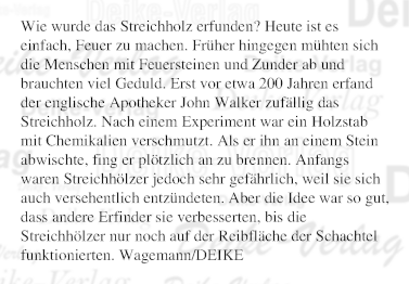 Wie wurde das Streichholz erfunden?