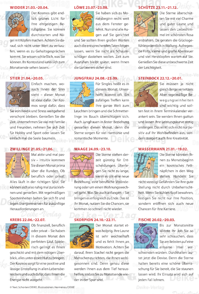 Monatshoroskop Februar 2026